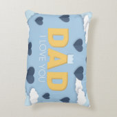 パパお父様の日の贈り物、私はあなたを愛している アクセントクッション (裏面(縦))