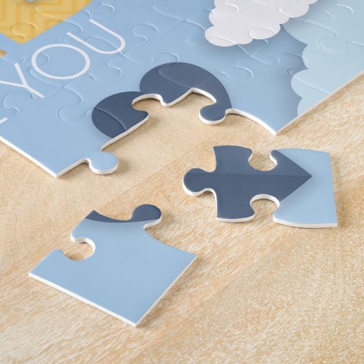 パパお父様の日の贈り物、私はあなたを愛している ジグソーパズル (側面)