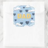 パパお父様の日の贈り物、私はあなたを愛している スクエアシール (バッグ)