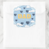 パパお父様の日の贈り物、私はあなたを愛している スクエアシール (バッグ)