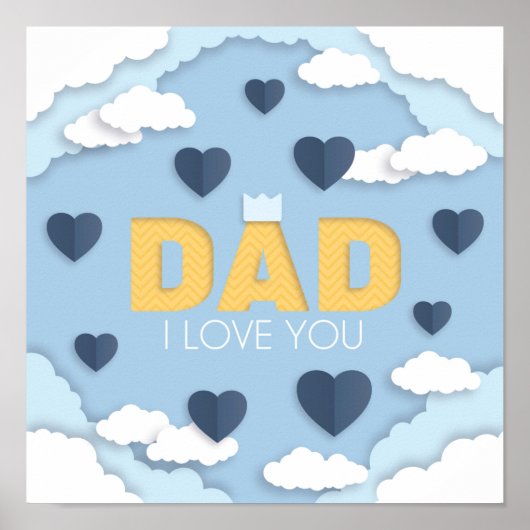 パパお父様の日の贈り物、私はあなたを愛している ポスター (正面)