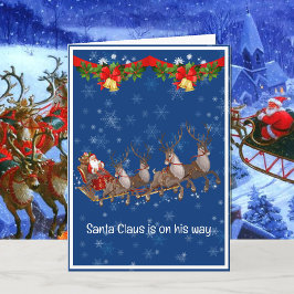 パパからのチャイルドカードChristmas Card Santa カード