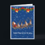 パパからのチャイルドカードChristmas Card Santa カード<br><div class="desc">今度はなんておもしろいの時だろう。文字を追加または変更する場合は、必ず子/子の名前を追加する。</div>