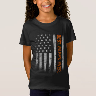 パパからパパへのパパの日のアメリカ国旗 Tシャツ