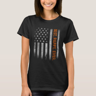 パパからパパへのパパの日のアメリカ国旗 Tシャツ
