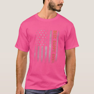 パパからパパへのパパの日のアメリカ国旗 Tシャツ