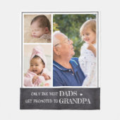 パパがおじいちゃん3の写真集に昇格 フリースブランケット (正面)