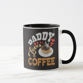パパがコーヒー愛してる ハート 楽しいギフト マグカップ