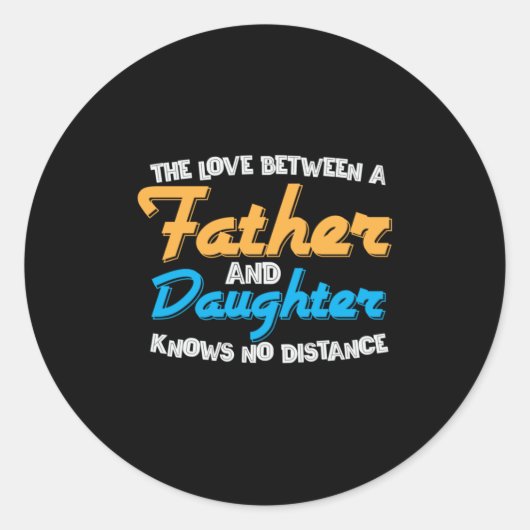 パパがパパと娘の愛を贈る ラウンドシール (正面)