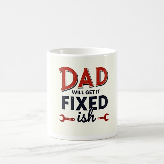 パパが修正を受け取おもしろいる父の☕ DIY Da コーヒーマグカップ (中央)