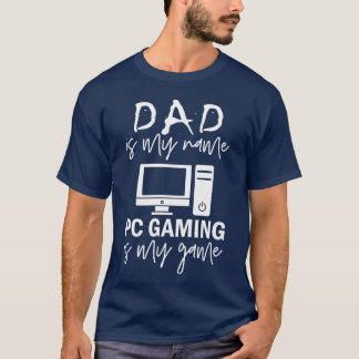 パパが僕の名前 PCゲーミングが僕のゲーム 少年 Tシャツ