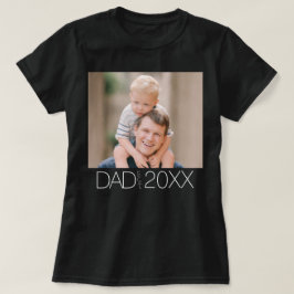 パパが創設したモダンスクリプト写真 Tシャツ