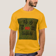 パパが多い – 黒赤男用基本Tシャツ
