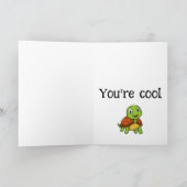 パパが大好き！かわいい父の日のカメ カード (内部)