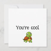 パパが大好き！ かわいい父の日カメ カード (裏面)