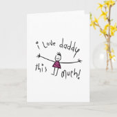 パパが大好き!ニューファーザーズデイギフトアイディア カード (黄色い花)