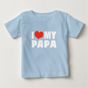 パパが大好き ベビーTシャツ