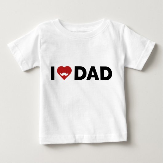 パパが大好き ベビーTシャツ (正面)