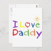 パパが大好き ポストカード (正面/裏面)