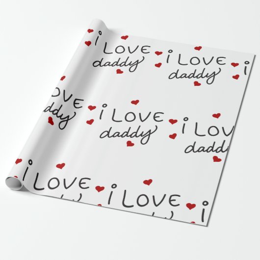 パパが大好き ラッピングペーパー (アンロールド)