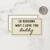 パパが好きな理由 父の日 かわいい ノートカード (正面/裏面インサイチュ)