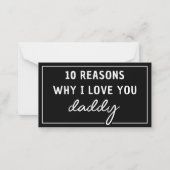 パパが好きな理由 父の日 かわいい ノートカード (正面)