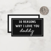 パパが好きな理由 父の日 かわいい ノートカード (正面/裏面インサイチュ)