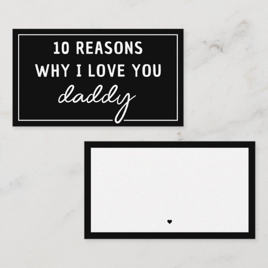 パパが好きな理由 父の日 かわいい ノートカード (正面/裏面)