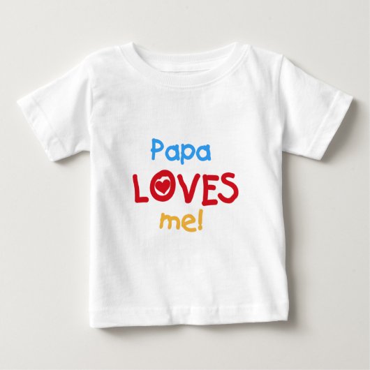 パパが好き ベビーTシャツ (正面)