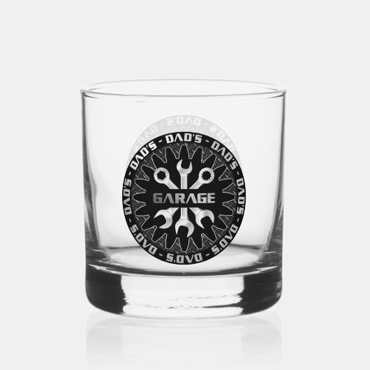 パパが愛する！ガレージバーラウンジロック ウイスキーグラス (正面)
