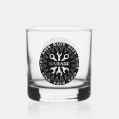 パパが愛する！ガレージバーラウンジロック ウイスキーグラス (裏面)