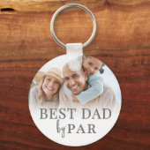 パパが最高！（証明写真） キーホルダー (正面)