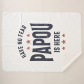 パパが来る心配はない お父さんのおじいちゃんギフト シェルパブランケット (正面(横))