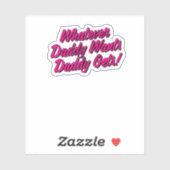 パパが欲しいものは何でもパパがシャツを手に入れるYesパパ シール (シート)