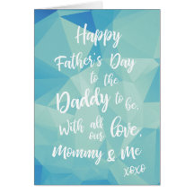 パパが父の日のカードになるお母さん&ベビー