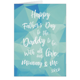 パパが父の日のカードになるお母さん&ベビー