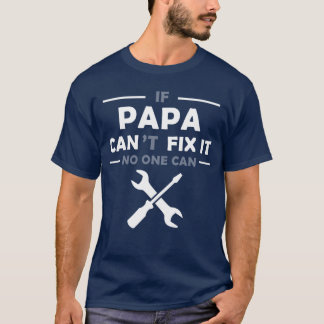 パパが直せないなら誰にも無理 レトロ Tシャツ