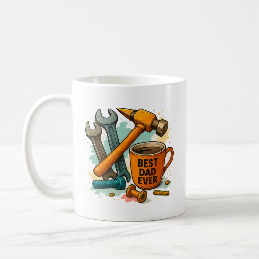 パパが直せないものはない コーヒーマグカップ (左)