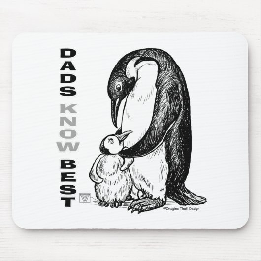 パパが知最高のっている マウスパッド (正面)