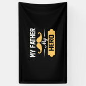 パパが私の父に私の英雄を贈る 横断幕 (縦)
