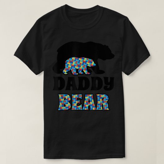 パパが自閉症意識を持つ Tシャツ (デザイン正面)