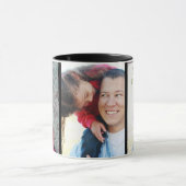 パパが迎えに来て！ギフトコーヒーカップ3写真テンプレート マグカップ (中央)