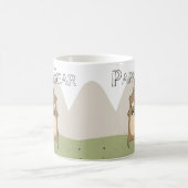 パパくまのギフトのマグ、父の日または誕生日のパパ コーヒーマグカップ (中央)