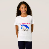 パパくまの大きい女の子 Tシャツ (正面フル)