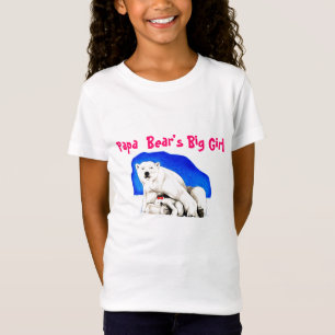 パパくまの大きい女の子 Tシャツ