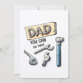 パパこれを直せ！DIYおもしろい – 父インスパイア父 招待状 (正面)