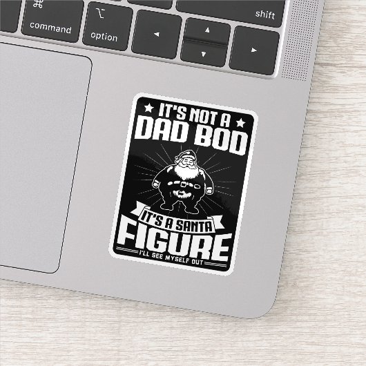パパじゃないサンタ姿おもしろいクリスマス シール (詳細)