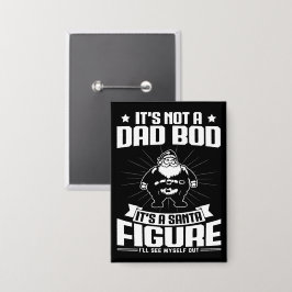 パパじゃないサンタ姿おもしろいクリスマス 缶バッジ