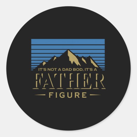 パパじゃない父親の姿だ ラウンドシール (正面)