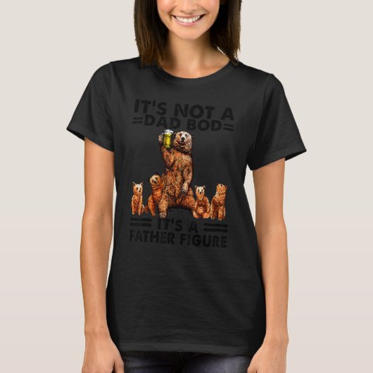 パパじゃない父親の姿4人 Tシャツ (正面)